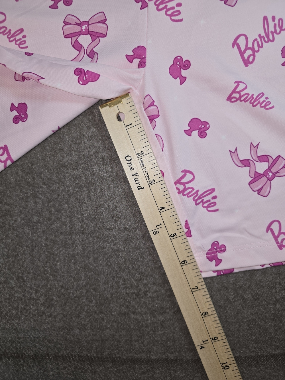 Barbie Light Pink Shorts Hot Pink Barbie Design Biker Shorts Stretch Women's XXL - Picture 9 of 12